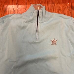 King Cranes Light Blue Quarter-Zip Pullover